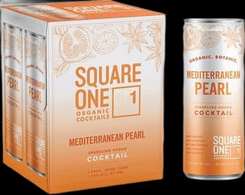 Square One Organic Mediterranean Pearl Sparkling Ready To Drink Cocktail Vodka