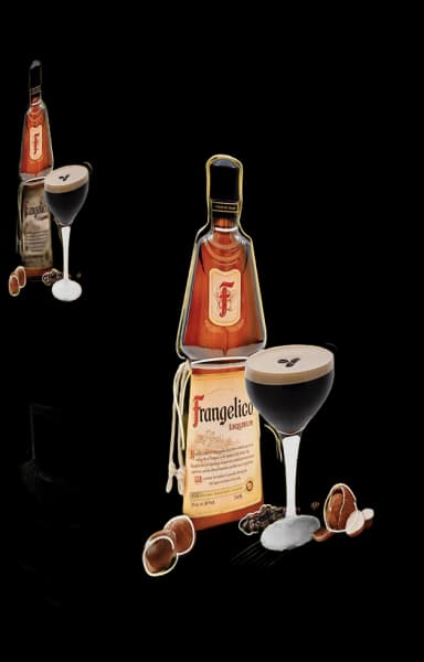 Frangelico W/ Martini Glass VAP Liqueur