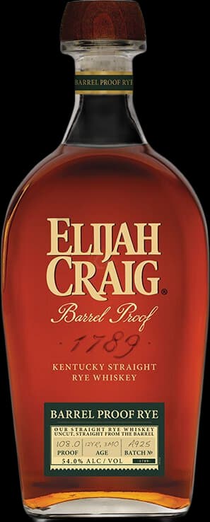 Elijah Craig Barrel Proof 12 Years Straight Rye Whiskey