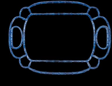 Blue Bamboo Touch Accent Plate Single