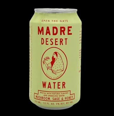 Madre Desert Water Mushroom Sage Honey Sparkling Water Cocktail Mezcal