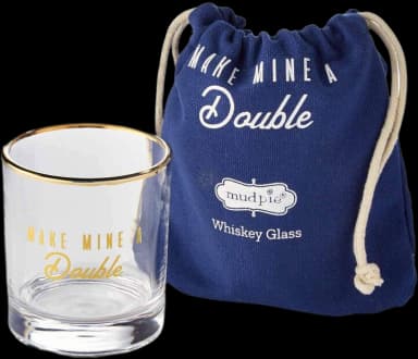 Double Bagged Glass Whiskey