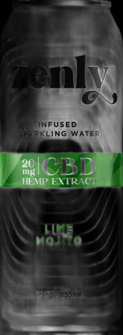 Zenly Cbd Lime Mojito Hemp Sparkling Water 6 Pack Cans