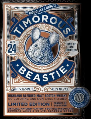 Douglas Laing Timorous Beastie Limited Edition 24 Years Blended Malt S Scotland Scotch