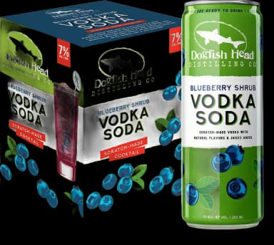 Dogfish Head Cocktails Blueberry Shrub Soda R T D Cocktail Can Vodka