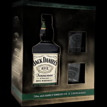 Jack Daniel's Gift Set With 2 Rocks Glasses Rye